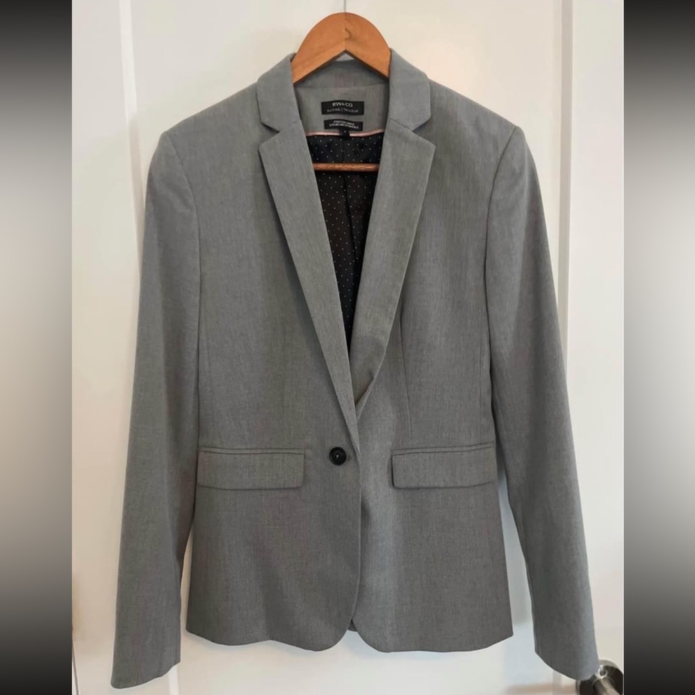 RW&co grey suit blazer